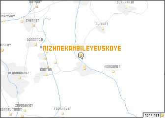 map of Nizhne-Kambileyevskoye