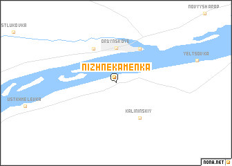 map of Nizhnekamenka