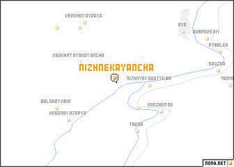 map of Nizhnekayancha