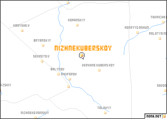map of Nizhne-Kuberskoy