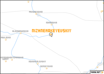 map of Nizhne-Makeyevskiy