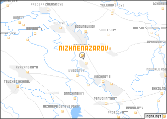 map of (( Nizhne-Nazarov ))