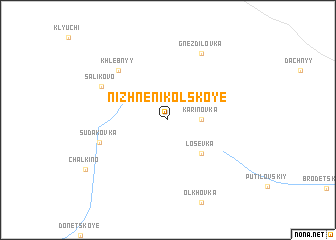 map of Nizhne-Nikol\