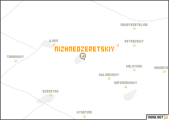 map of Nizhneozeretskiy