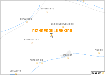 map of Nizhnepavlushkino