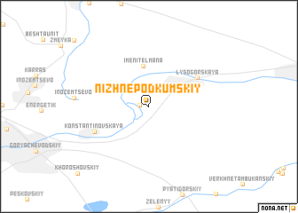 map of Nizhnepodkumskiy