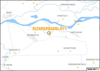 map of Nizhnepodpol\