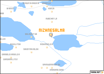 map of Nizhne-Salma