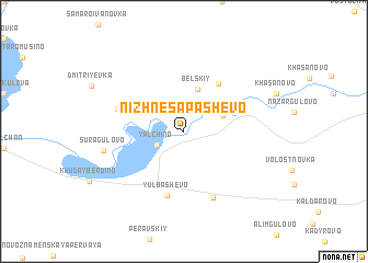 map of Nizhnesapashevo