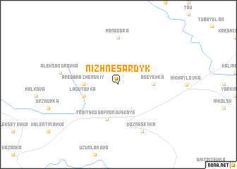 map of Nizhne-Sardyk