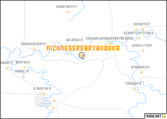 map of Nizhne-Serebryakovka