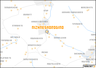 map of Nizhnesmorodino