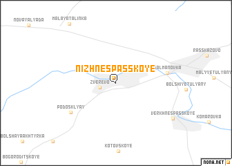 map of Nizhnespasskoye