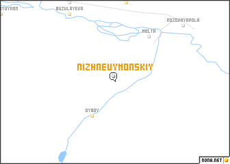 map of Nizhne-Uymonskiy