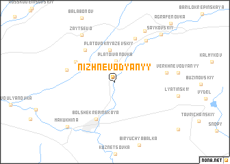 map of Nizhne-Vodyanyy