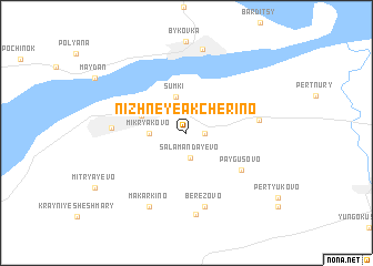 map of Nizhneye Akcherino