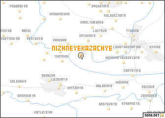 map of Nizhneye Kazach\