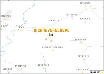 map of Nizhneye Kechevo