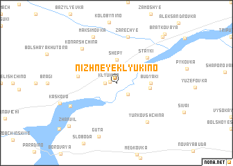 map of Nizhneye Klyukino