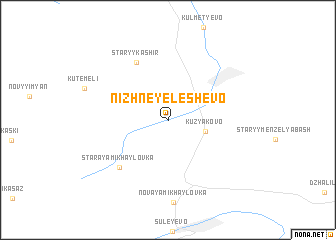 map of Nizhneye Leshevo