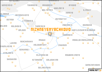 map of Nizhneye Myachkovo