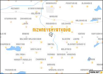 map of Nizhneye Myatkovo