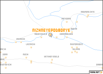 map of Nizhneye Podbor\