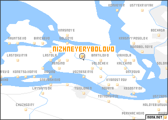 map of Nizhneye Rybolovo