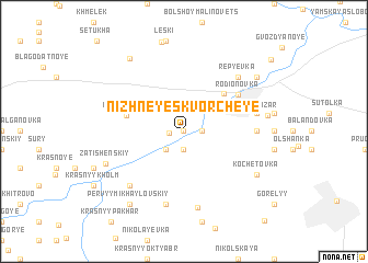 map of Nizhneye Skvorcheye