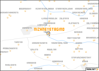map of Nizhneye Tagino