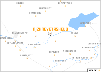 map of Nizhneye Tashevo