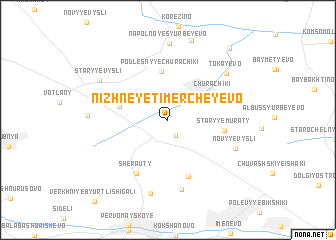 map of Nizhneye Timercheyevo