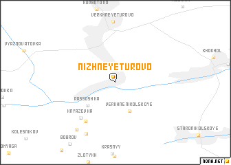 map of Nizhneye Turovo