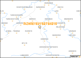 map of Nizhneye Vysotskoye