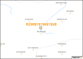 map of Nizhneye Yakeyevo