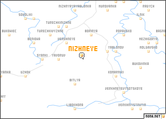 map of Nizhneye