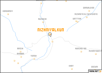 map of Nizhniy Alkun