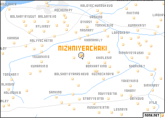 map of Nizhniye Achaki