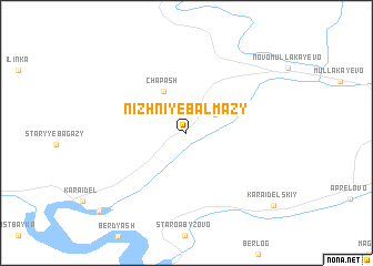 map of Nizhniye Balmazy