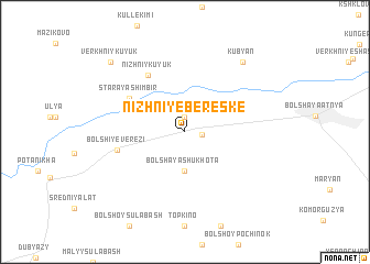 map of Nizhniye Bereske