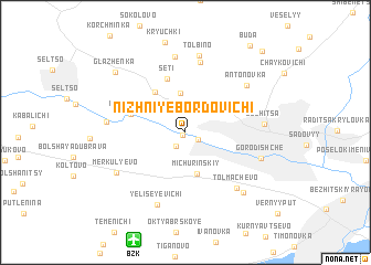 map of Nizhniye Bordovichi