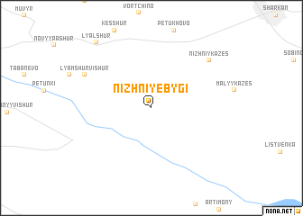 map of NizhniyeBygi