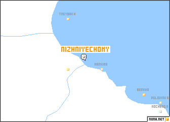 map of Nizhniye Chomy