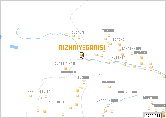 map of (( Nizhniye Ganisi ))