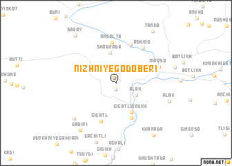 map of Nizhniye Godoberi