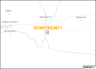 map of Nizhniye Ichety