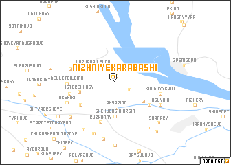 map of (( Nizhniye Karabashi ))