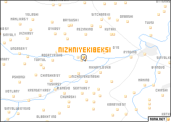 map of Nizhniye Kibeksi