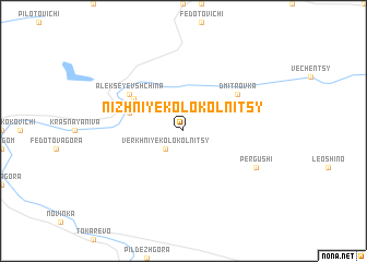 map of Nizhniye Kolokol\