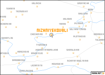 map of Nizhniye Kovali